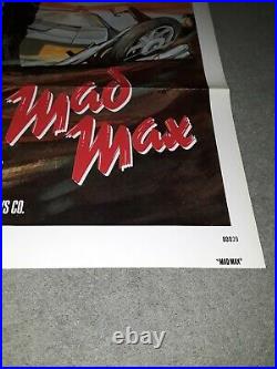 Mad Max 27x41 US Original Vintage One Sheet Film Poster 1SH Mel Gibson 1979 1980