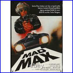 Mad Max German 1980 Vintage Theatrical Folded German Movie Poster 33 x 47