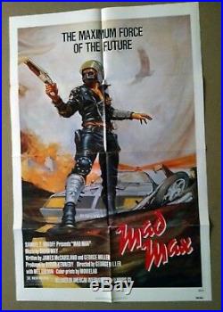 Mad Max vintage original U. S. 1 -Sheet Theatrical Poster 1979 AIP Release Folded