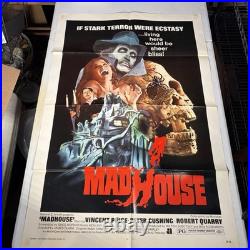 Madhouse Original 1974 Movie Poster 27x41 Vintage Horror 1 Sheet Vincent Price