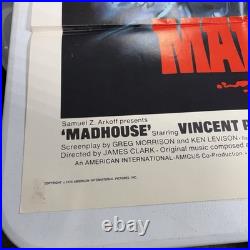 Madhouse Original 1974 Movie Poster 27x41 Vintage Horror 1 Sheet Vincent Price
