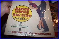 Marilyn Monroe 1956 Bus Stop Original Vintage Movie Window Poster 1956