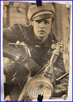 Marlon Brando Vintage 1953 Poster The Wild One 39 X 26 Original Movie Promo