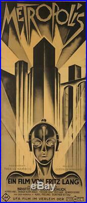 Metropolis 1927 Fritz Lang Vintage 3 Sheet Movie Poster Fine Art Lithograph S2