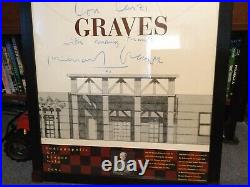 Michael Graves (Disney Architect) Signed Picture Vintage 1994 Indy Museum Of Art