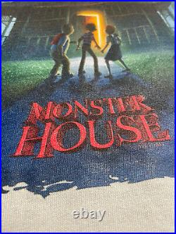 Monster House Movie Promo Shirt Adult M YXL (19.5x26) 2006 Poster Print Vintage