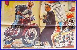 Motorcycle LOS PERVERSOS A GO GO Vintage1965 MEXICAN MOVIE POSTER Fanny Cano