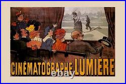 Movie Film Cinematographe Lumiere Show Theater Vintage Poster Repro FREE S/H