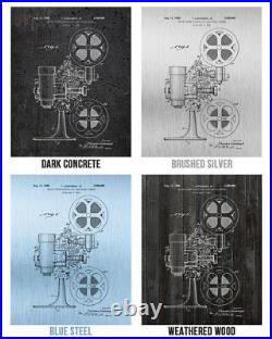 Movie Theater Patent Posters Set of 4 Actor Gift Filmmaker Hollywood Movie Room
