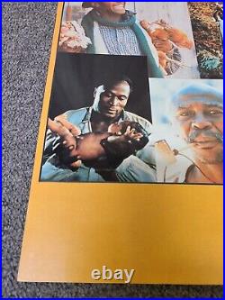 NOS Vintage Original Poster 1978 PROMO ROOTS MOVIE SLAVERY COLLAGE KUNTA KINTE