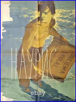 Nauris 1958 Ussr Russian Soviet Latvian Drama Film Cinema Movie Vintage Poster