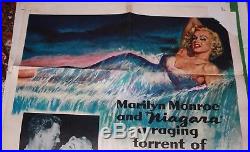 Niagara Original Vintage Marilyn Monroe Movie Poster 1953 1 sheet