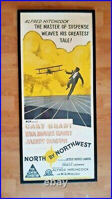 North By Northwest Original Australian Daybill Vintage Poster 1966 Rr