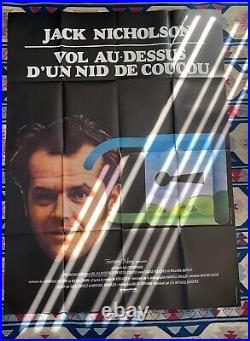 ONE FLEW OVER THE CUCKOO'S NEST 1975Original Vintage French Movie Poster 4x6 ft