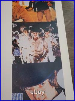 ORIGINAL 1970's Vintage CLOCKWORK ORANGE Stanley Kubrick CLASSIC Movie Poster