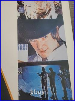 ORIGINAL 1970's Vintage CLOCKWORK ORANGE Stanley Kubrick CLASSIC Movie Poster