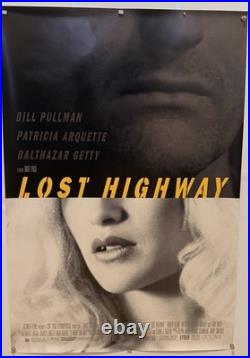 ORIGINAL Lost Highway 1997 27x40 Theatrical Poster David Lynch Film Cult VTG