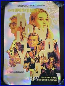 Once Upon A Time In Hollywood Movie Poster Foil Art Joshua Budich SDCC mondo vtg