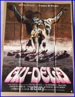 Orig Vtg 1981 Fulci The BEYOND 47X63 French Gothic Horror France Movie Poster
