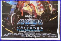 Orig Vtg 1987 Masters of the Universe Poster Adidas Hails 25 x 40