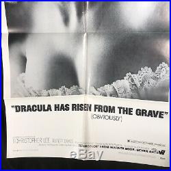 Original 1969 DRACULA HAS RISEN FROM THE GRAVE 69/83 Vintage 1sh Horror Poster