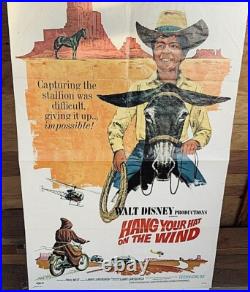 Original 1969 Vintage Disney Movie Poster 1-sheet Hang Your Hat on The Wind