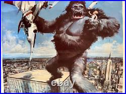 Original 1976 King Kong Advertisement Movie Poster 70s Paramount Pictures