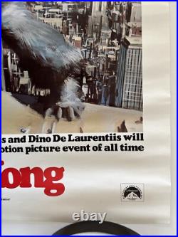 Original 1976 King Kong Advertisement Movie Poster 70s Paramount Pictures