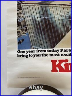 Original 1976 King Kong Advertisement Movie Poster 70s Paramount Pictures