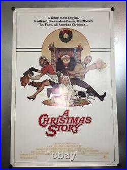Original 1983 A Christmas Story 27 X 41 Rolled Vintage Movie Poster Excellent
