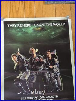Original 1984 Ghostbusters Movie Poster 27x41 One Sheet Vintage