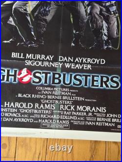 Original 1984 Ghostbusters Movie Poster 27x41 One Sheet Vintage