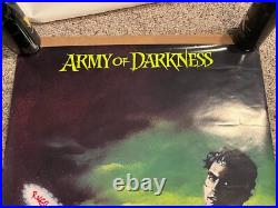 Original 1992 Vintage Army of Darkness #1 US One Sheet Poster, signed/Inscribed