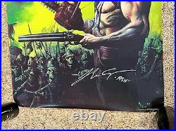 Original 1992 Vintage Army of Darkness #1 US One Sheet Poster, signed/Inscribed