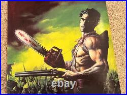 Original 1992 Vintage Army of Darkness #1 US One Sheet Poster, signed/Inscribed