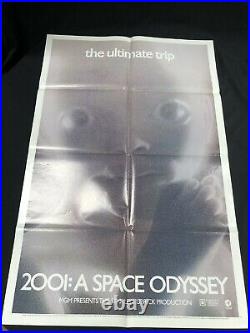 Original 2001 A Space Odyssey Movie Theater Poster Stanley Kubrick Productions