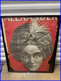 Original Alexander The Man Who Knows Original Vintage Poster With Framed READ