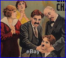 Original Charlie Chaplin French Movie Poster Mademoiselle Charlot 1915