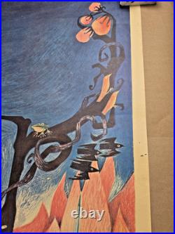 Original Come to Middle Earth! Ballantine Books Poster Barbara Remington Tolkien