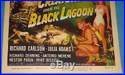 Original Creature From The Black Lagoon 1954 Vintage Window Movie Poster