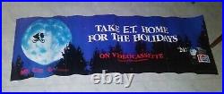 Original E. T. Home For The Holidays VHS Movie Poster Vintage Video 1982 Pepsi