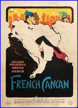 Original Movie Poster Gruau French Cancan Moulin Rouge Edith Piaf 1955