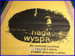 Original POLISH FILM POSTER NAGA WYSPA 1962