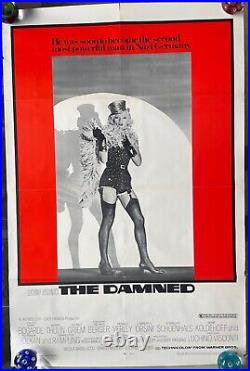 Original Rare Vintage 1969 The Damned German Movie Poster