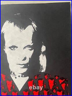 Original Rare Vintage 1973 Silkscreen ENO Movie Music Promo Poster