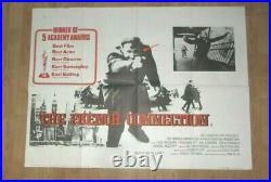 Original The French Connection vintage UK Quad film poster 1971 GENE HACKMAN