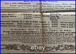 Original Tristano e Isotta Teatro alla Scala Opera Billboard 1948 27 X 19 Original Tristano e Isotta Teatro alla Scala Opera Billboard 1948 27 X 19