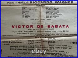 Original Tristano e Isotta Teatro alla Scala Opera Billboard 1948 27 X 19