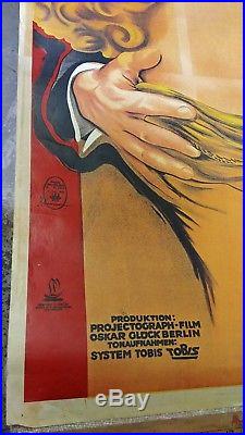 Original Vintage 1930s Pre-war full sheet movie poster. German c1930