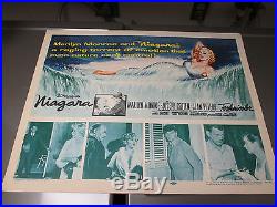 Original Vintage 1952 Marilyn Monroe NIAGARA Movie Poster 1/2 Sheet 28x22 VF+